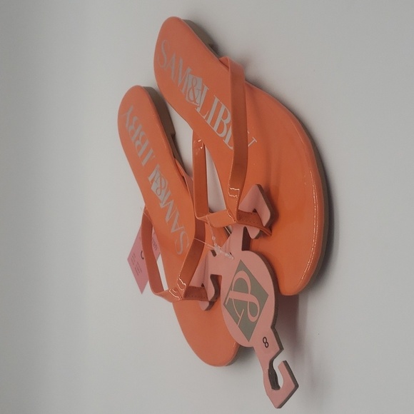 2109- Sam & Libby Women's Sandals Size 8 Orange Color NWT - Picture 2 of 9